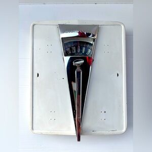 Health Queen Chrome Mechanical Scale Mid Century Modern